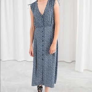 Other stories drawstring shoulder maxi dress